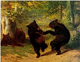 William Beard - Dancing Bears painting